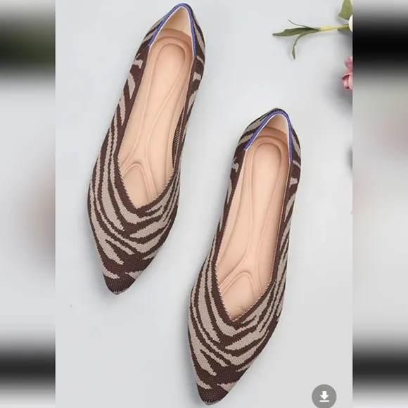 Point Toe Block Heels Slip-Ons