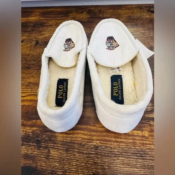 Polo Ralph Lauren Kids Slippers-Size 5 NWT