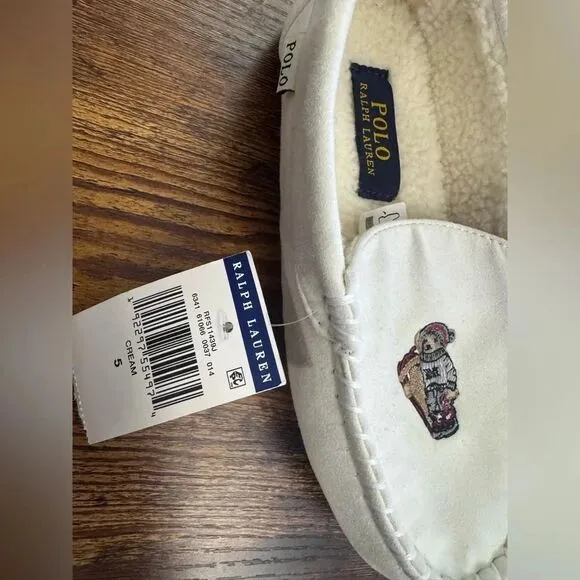 Polo Ralph Lauren Kids Slippers-Size 5 NWT