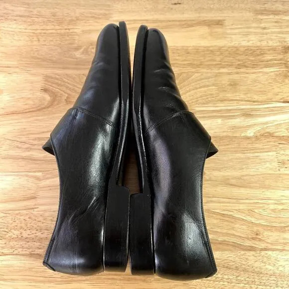 Polo Ralph Lauren Shoes Mens 10D Leather Black Single Monk Strap Italy Dressy
