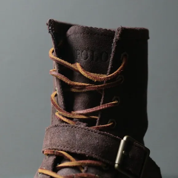 Polo Ralph Lauren Woolton Men's Size 12D Brown Suede Hiking Trail Boots