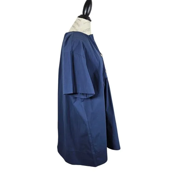 Pomander Place Dress Womens XLarge Indigo Blue Lea Mini Minimalist Tuckernuck