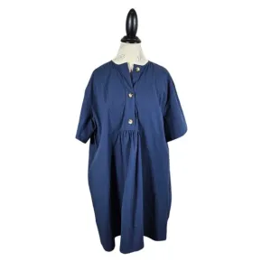 Pomander Place Dress Womens XLarge Indigo Blue Lea Mini Minimalist Tuckernuck