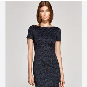 PORTS 1961 Grey Brown Sheath Dress. Size 6. Luxury Brand