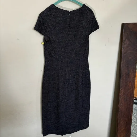 PORTS 1961 Grey Brown Sheath Dress. Size 6. Luxury Brand