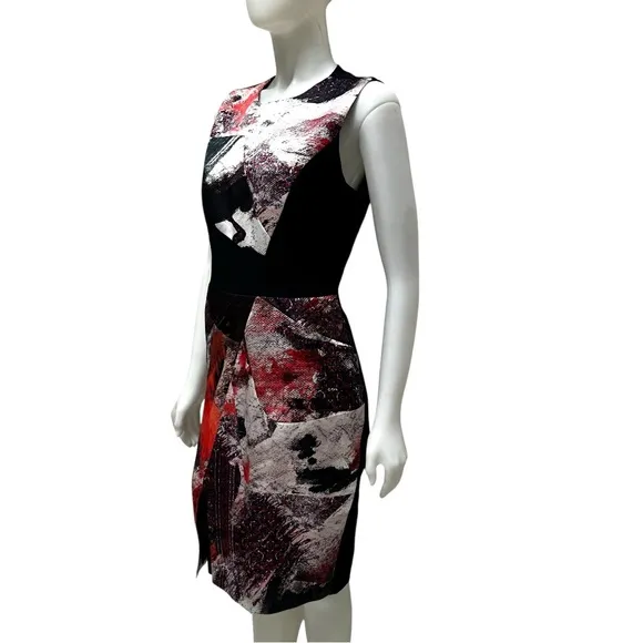 PRABAL GURUNG Paintbrush Abstract Dress Art to Wear Luxury Designer Old Money NY