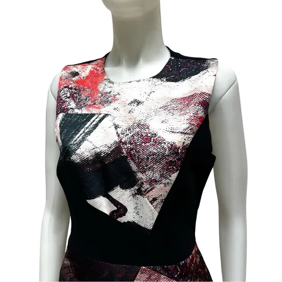 PRABAL GURUNG Paintbrush Abstract Dress Art to Wear Luxury Designer Old Money NY