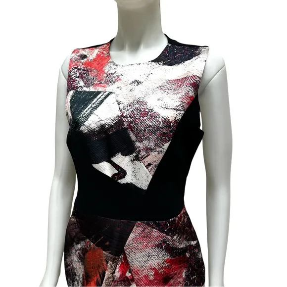 PRABAL GURUNG Paintbrush Abstract Dress Art to Wear Luxury Designer Old Money NY