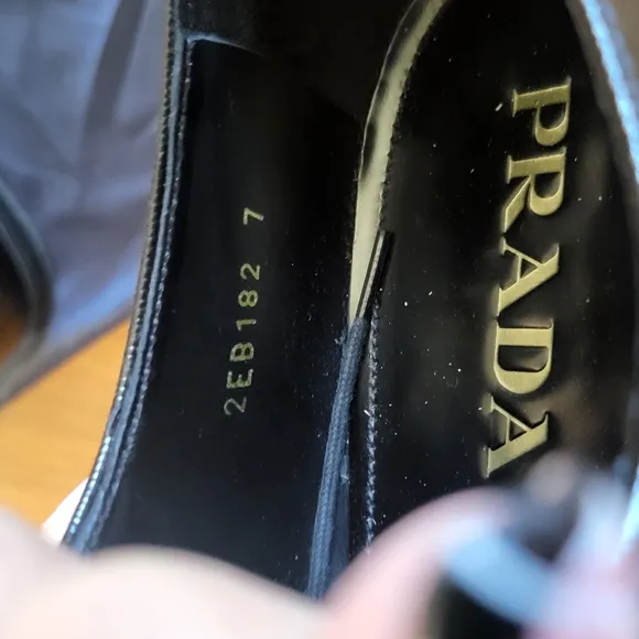 Prada Men's Black Leather Shoes