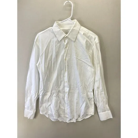 Prada Men's Off-White Dress Shirt Men's Size 40 15 3/4 Designer Luxury