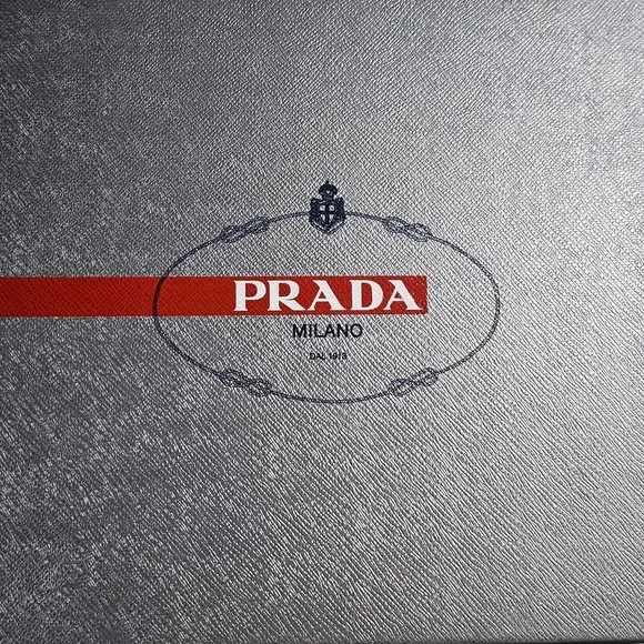 Prada Men's White and Blue High-Top Sneakers