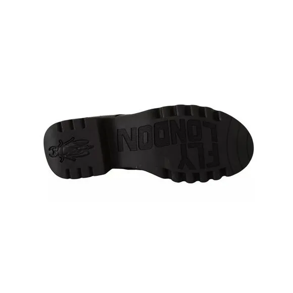 Pre Loved FLY LONDON Ankle Boots Casual Style Women Black Flats