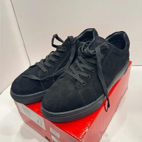 Propet Kinzey Women's Suede Sneakers Shoes size 12 WD black