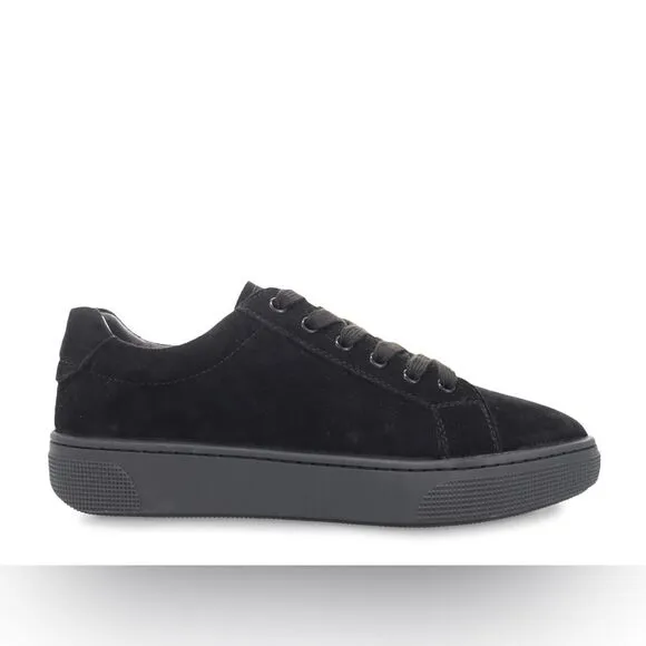 Propet Kinzey Women's Suede Sneakers Shoes size 12 WD black