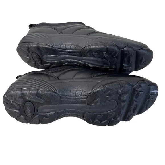Propet Walking Shoes Black Slide-On Mens US10M(B) W3851 Leather Orthotic Sneaker