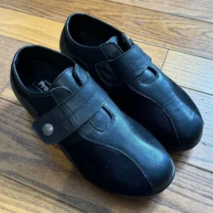 Propet Wide Width Black Leather Orthopaedic Woman Lady Size 9.5W Dress Shoes