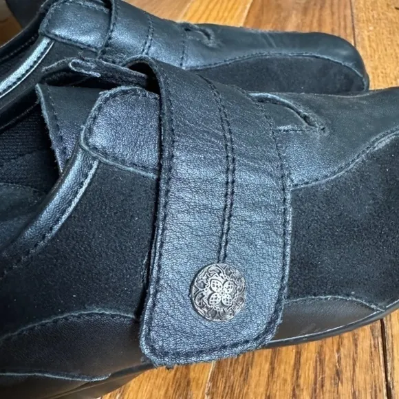 Propet Wide Width Black Leather Orthopaedic Woman Lady Size 9.5W Dress Shoes
