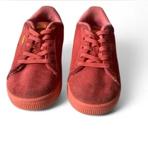 Puma Kids pink toddler girl sneakers velvet size 10 c everyday casual shoes