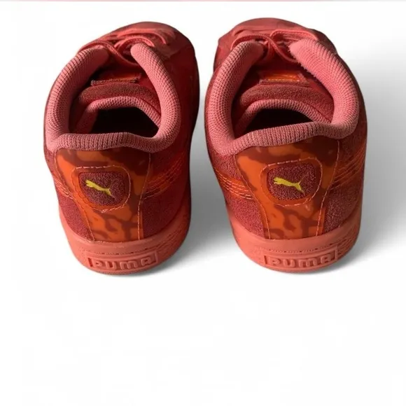Puma Kids pink toddler girl sneakers velvet size 10 c everyday casual shoes