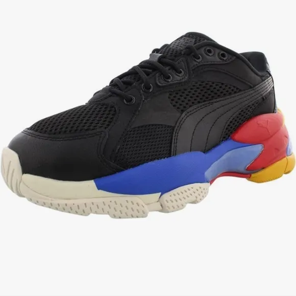 Puma Liquid Cell Epsilon Boys Shoes Size 7, Color: Puma Black/Dazzling Blue