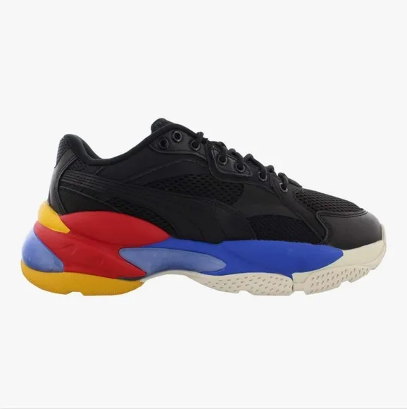 Puma Liquid Cell Epsilon Boys Shoes Size 7, Color: Puma Black/Dazzling Blue