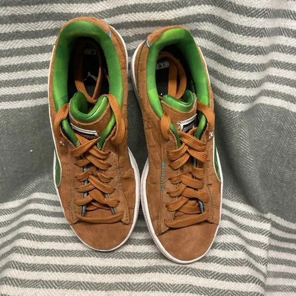 Puma MINECRAFT x Suede “Grass Block” Edition Shoes Size 4.5C