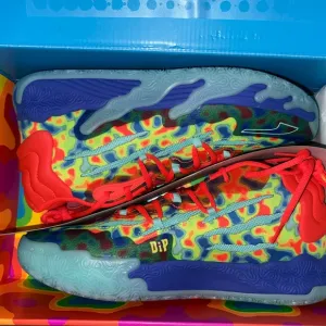 Puma Red and Yellow Athletic Shoes Vibrant Design
