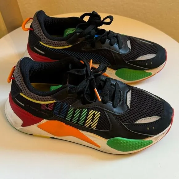 Puma RS-X Bold ‘Black Andean Toucan Orange’ Athletic Shoes Size 5.5C