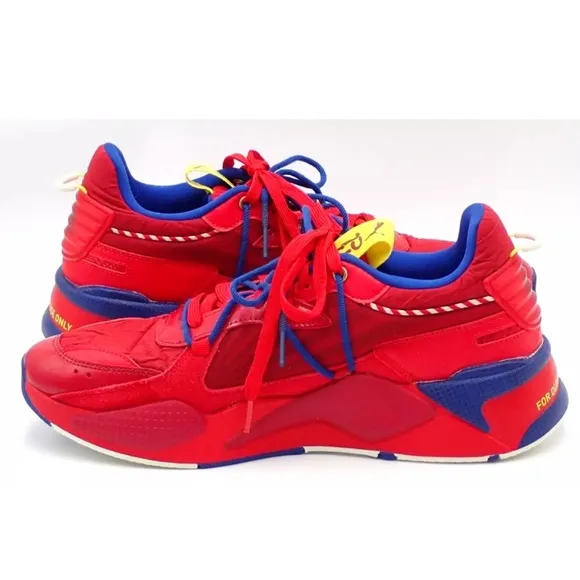 Puma RS-X  Firecracker Running Shoes Sneakers Men's Size 12 Red 382982-01