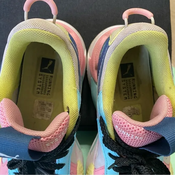 Puma RS-X Junior Dark Denim Gulf Stream Running System Girl’s Sneakers Size 4.5