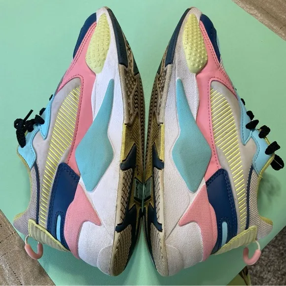 Puma RS-X Junior Dark Denim Gulf Stream Running System Girl’s Sneakers Size 4.5
