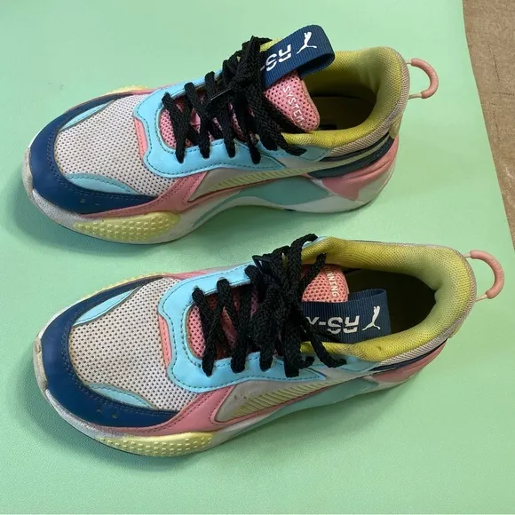 Puma RS-X Junior Dark Denim Gulf Stream Running System Girl’s Sneakers Size 4.5