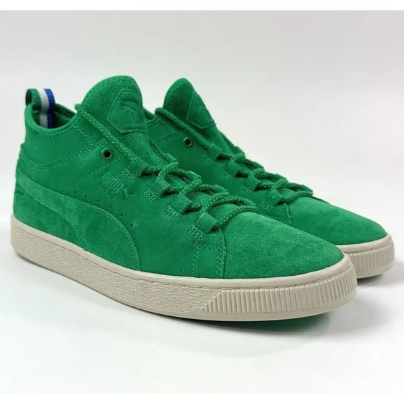 Puma Suede Mid Big Sean Mens 9.5 Jelly Bean Green Sneakers Shoes 366252-02