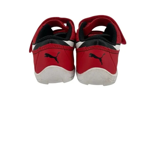 Puma x Ferrari Red Sneakers Toddler 10.5 Boys Girls Velcro Racing Shoes