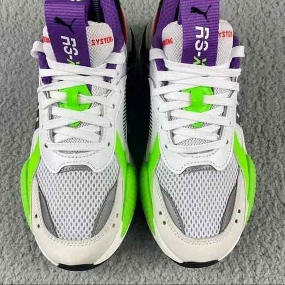 PUMA RS-X BOLD Fluorescent Jr Kids Youth‎ Sneakers Size 5.5 C Multicolor Lace Up