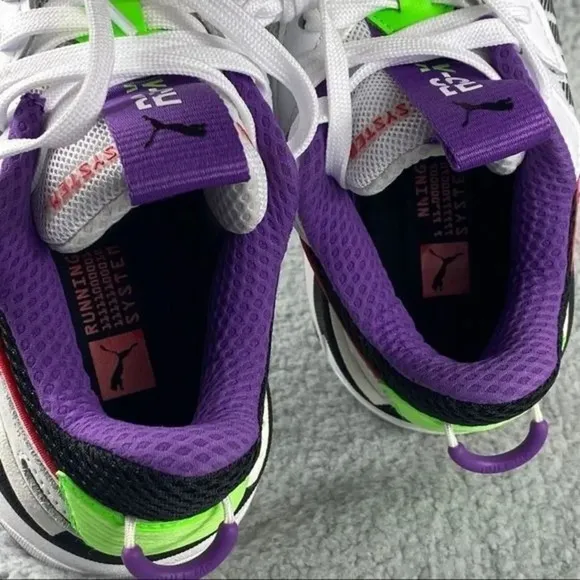 PUMA RS-X BOLD Fluorescent Jr Kids Youth‎ Sneakers Size 5.5 C Multicolor Lace Up