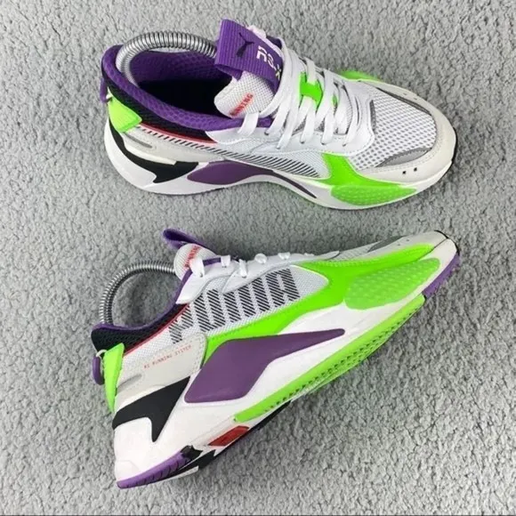 PUMA RS-X BOLD Fluorescent Jr Kids Youth‎ Sneakers Size 5.5 C Multicolor Lace Up