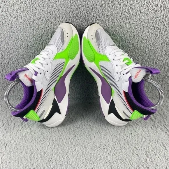 PUMA RS-X BOLD Fluorescent Jr Kids Youth‎ Sneakers Size 5.5 C Multicolor Lace Up