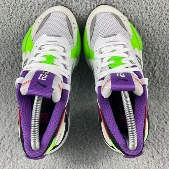 PUMA RS-X BOLD Fluorescent Jr Kids Youth‎ Sneakers Size 5.5 C Multicolor Lace Up