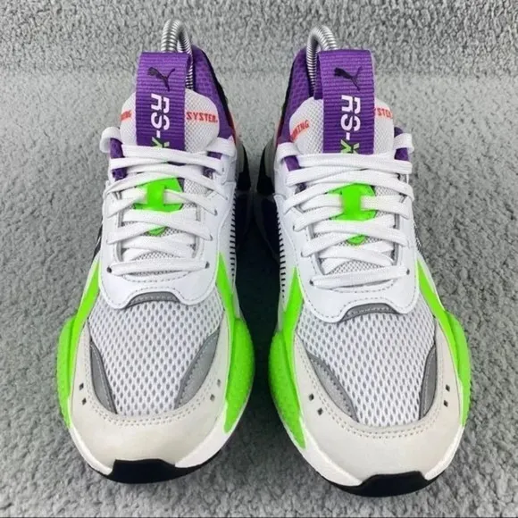 PUMA RS-X BOLD Fluorescent Jr Kids Youth‎ Sneakers Size 5.5 C Multicolor Lace Up