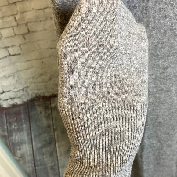 Quince Mongolian Cashmere Turtleneck Sweater Dress in Heather Grey Sz XS Luxury