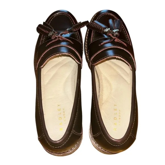 RADLEY LONDON Selby Loafers Shoes Brown Excellent pre-owned condition Size 7