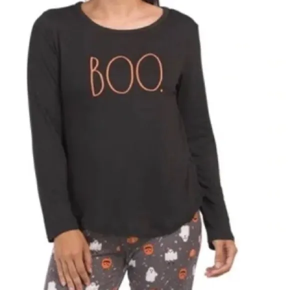 Rae Dunn &quot;BOO!&quot; Pajama Set - Large NWT