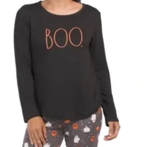 Rae Dunn &quot;BOO!&quot; Pajama Set - Large NWT