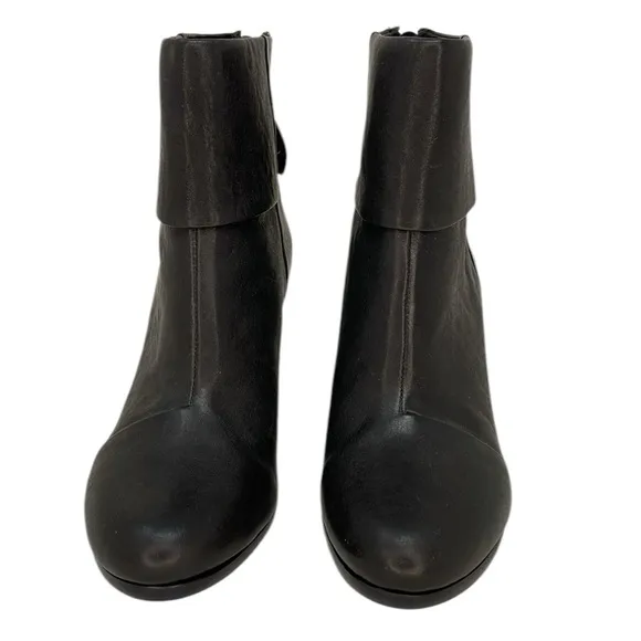 Rag &amp; Bone Booties Black Leather Ankle Boots  Heeled Size 36 or 6