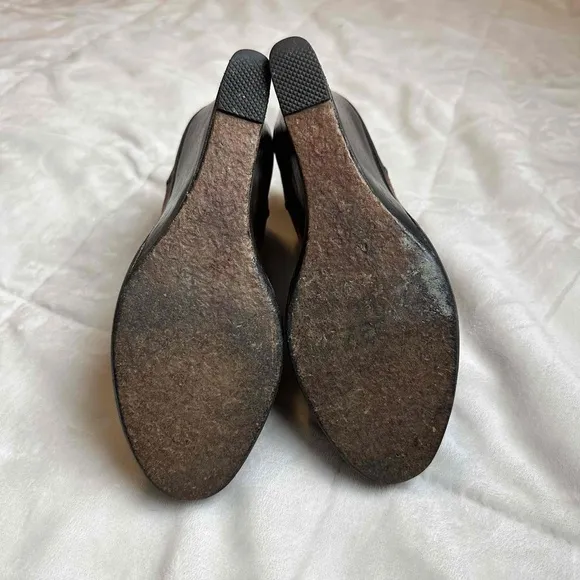 Rag &amp; Bone Brown Suede Lace Up Wedge Ankle Boots Womens Size 7 US