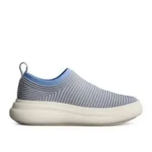 Rag and Bone Brixley Knit Shoes Women Blue slip on canvas 39 8.5M EUC Ribbed