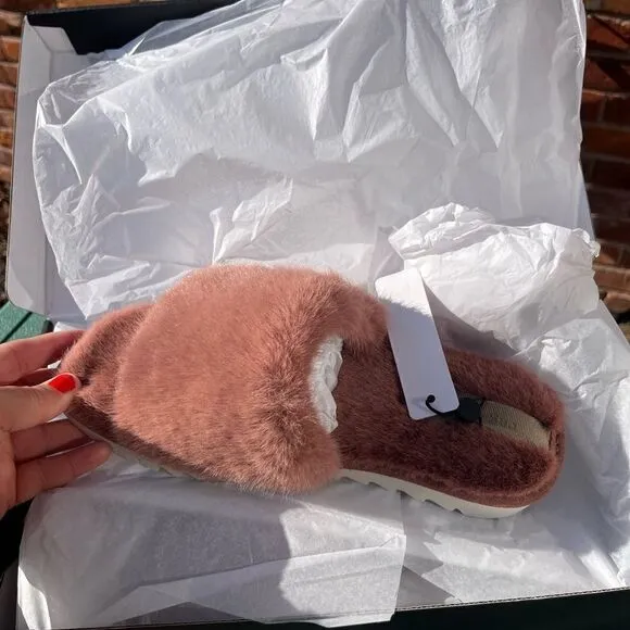 Rag &amp; Bone Eira Faux Fur Sandals NIB