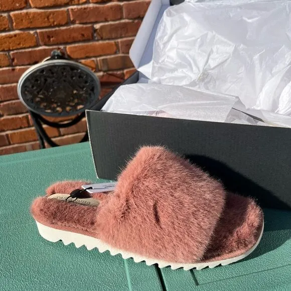 Rag &amp; Bone Eira Faux Fur Sandals NIB