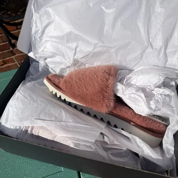Rag &amp; Bone Eira Faux Fur Sandals NIB